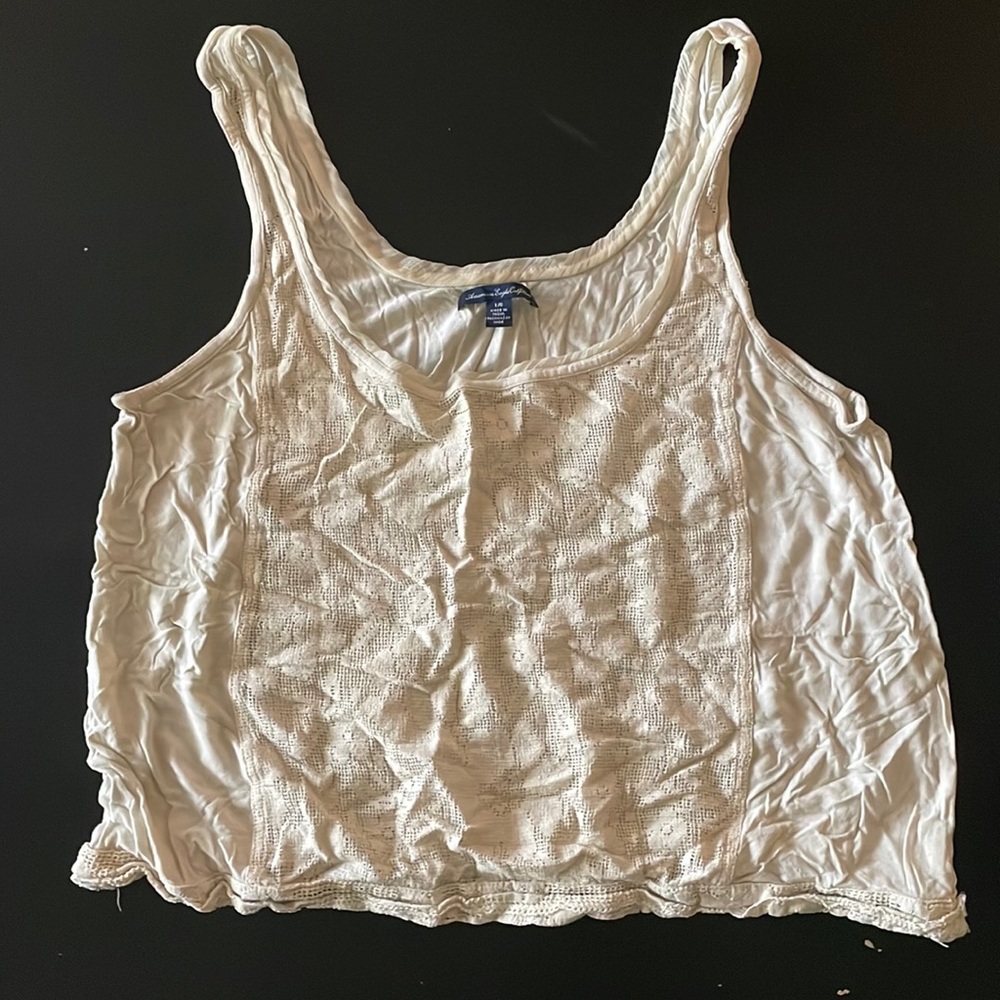 Crop printed Tank top